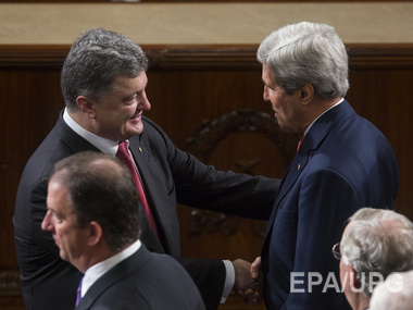 5 февраля президент Украины Порошенко проведет встречу с государственным секретарем США Керри