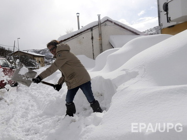 Испанию накрыли аномально сильные снегопады. Фоторепортаж