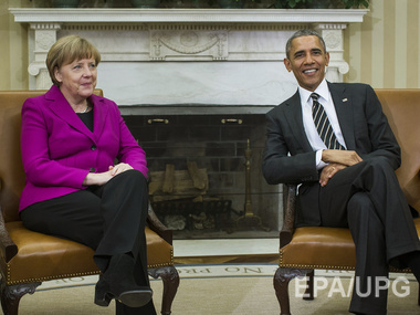 Обама: США и Германия не могут позволить, чтобы границы Европы переписывались под дулом пистолета