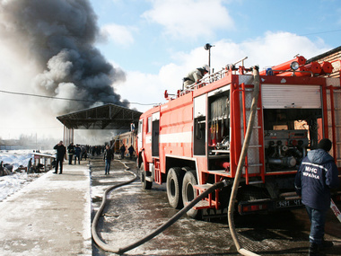 ГосЧС: В Черкассах в результате пожара на заводе "Химволокно" пострадали девять человек