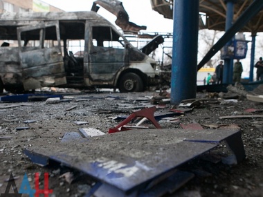 Боевики сообщили, что в результате обстрела автостанции в Донецке погибли шесть человек