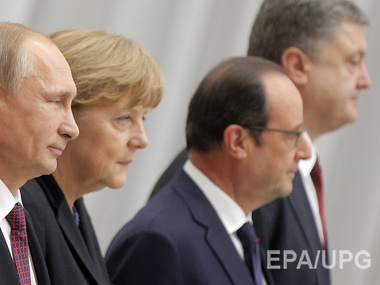 Associated Press: Лидеры стран "Нормандской четверки" в Минске обсуждают линию разграничения, контроль за границей и вывод войск