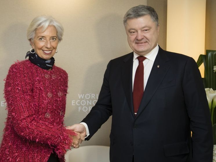 В Давосе Порошенко встретится с главой МВФ &ndash; Минфин Украины 