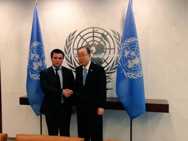 Климкин обсудил с Пан Ги Муном миссию ООН в Украине
