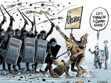 Революция в Украине: карикатура с Запада