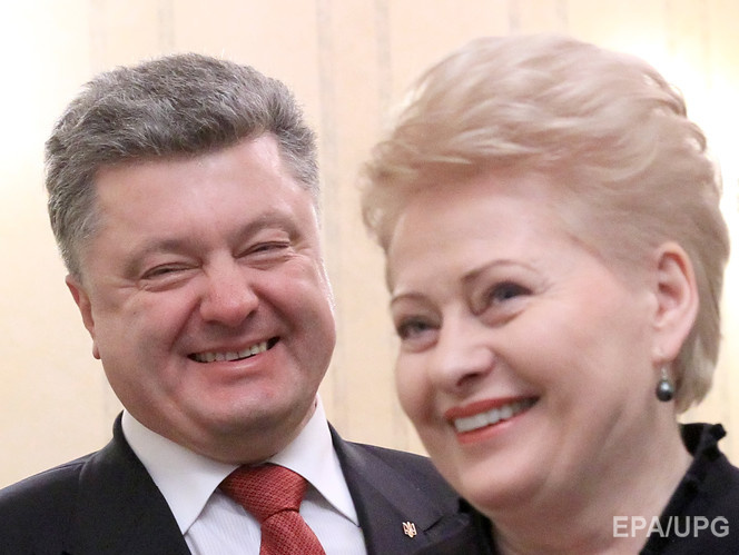 Порошенко поздравил президента Литвы Грибаускайте с днем рождения