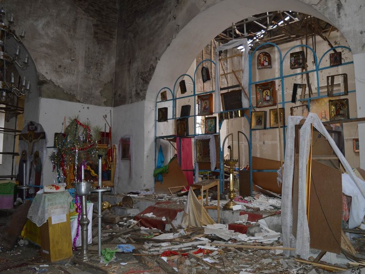 Москаль: В Троицком боевики из "Градов" разбили церковь 1840 года