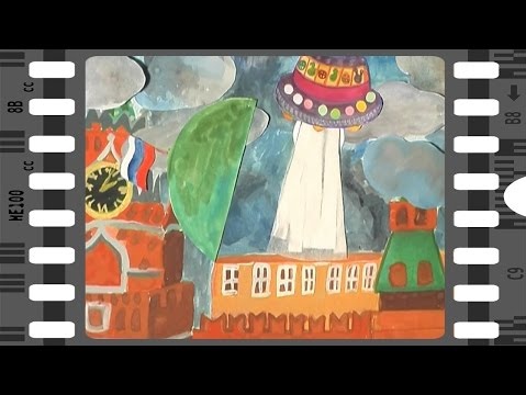 Киевские школьники создали мультфильм о том, как Путина забрало НЛО. Видео