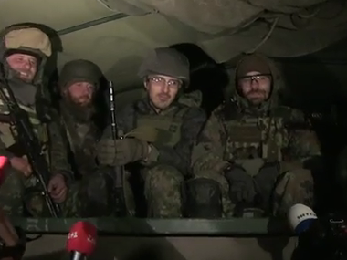 Бойцы полка "Азов" вернулись на ротацию из Широкино. Видео