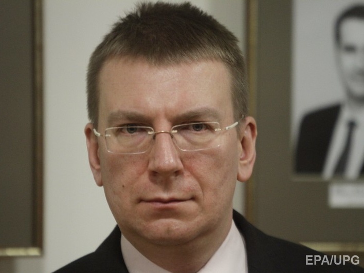 Глава МИД Латвии: ЕС подтверждает, что на Донбассе начался отвод вооружений