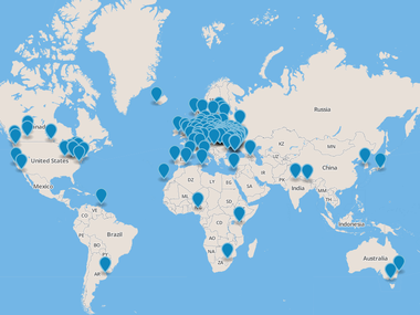 Twitter: О Евромайдане активно пишут в США, Великобритании, Польше и Франции 
