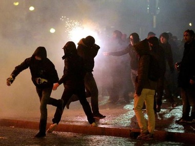 "День гнева" в Париже: Столкновения с полицией