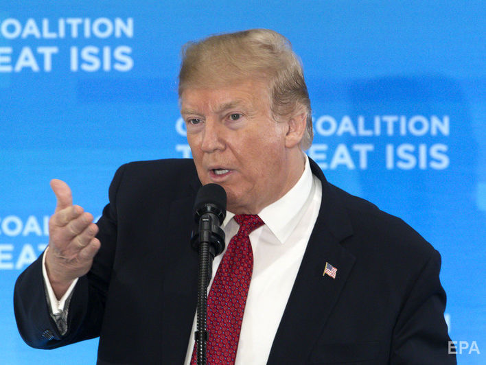 Трамп заявил, что об освобождении 100% территорий Сирии и Ирака от ИГИЛ могут объявить на следующей неделе
