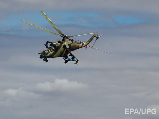 Минобороны: В результате крушения вертолета Ми-24 погиб один человек, двое пострадали