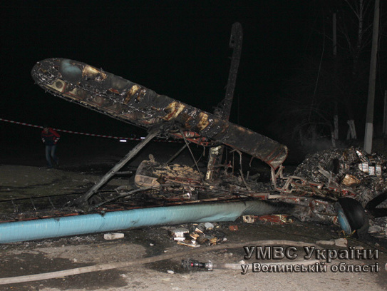 МВД: Вблизи места крушения самолета в Волынской области обнаружены обгоревшие блоки белорусских сигарет
