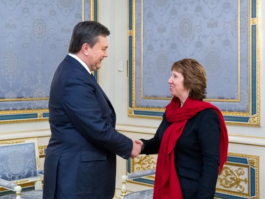 На Банковой Янукович встретился с Эштон