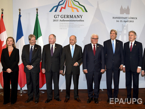 Главы G7 ожидают, что Россия повлияет на выполнение сепаратистами Минских соглашений