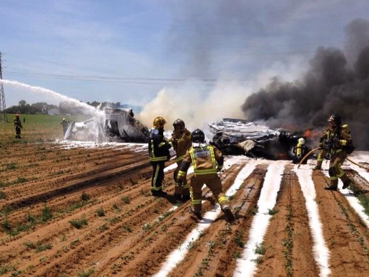 Авиакатастрофа в Севилье: трое погибших, двое пострадавших, двое пропавших без вести
