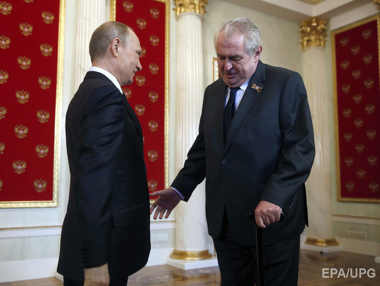 Президент Чехии: Путин заверил, что угрозы вторжения на восток Украины нет