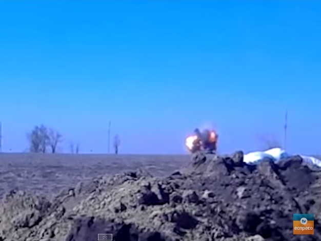 У убитого сепаратиста нашли запись, как украинские военные уничтожили танк боевиков под Широкино. Видео