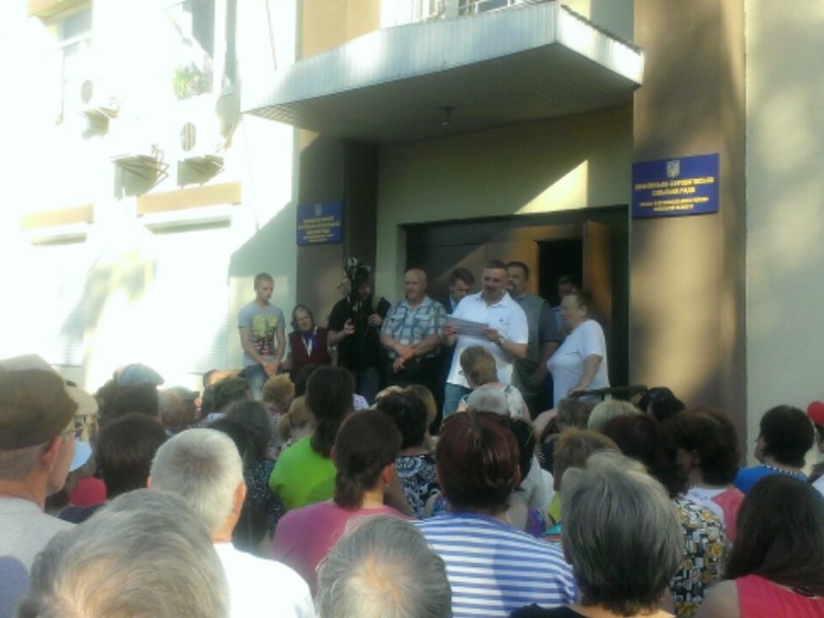 Жители Софиевской Борщаговки выступили против объединения с соседним селом