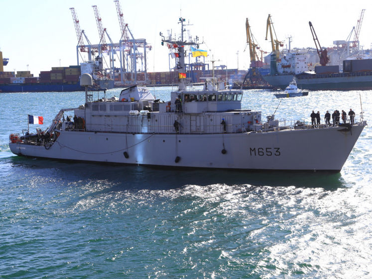 В Одессу зашел корабль НАТО под французским флагом