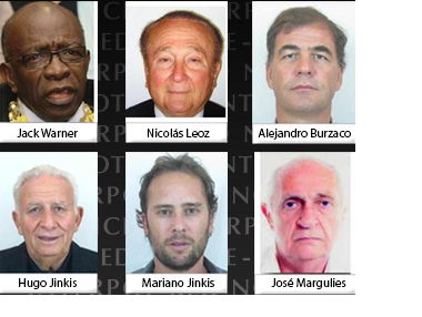 В рамках расследования коррупции в ФИФА Интерпол объявил в розыск шесть человек