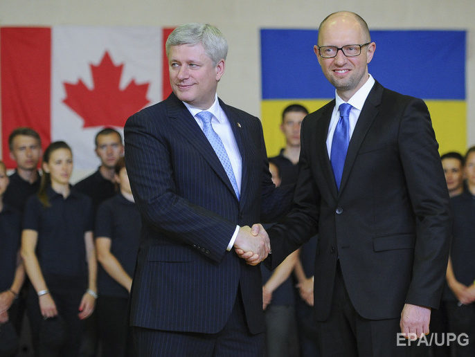 Яценюк: Канада будет обращаться ко всем странам G7, чтобы давить на Россию всеми возможными способами