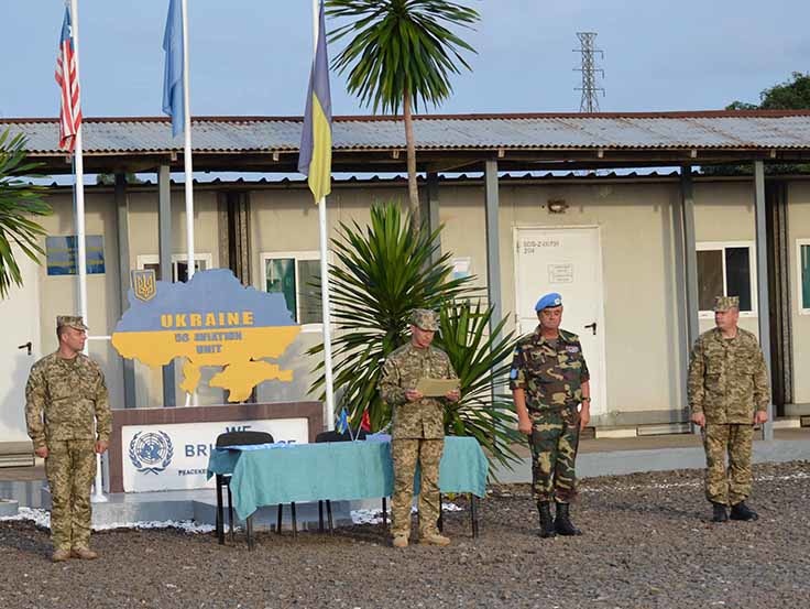 Минобороны: На ротацию в Либерию прибыли 205 украинских миротворцев