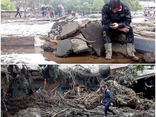 Вице-премьер грузинского правительства Каладзе принял участие в ликвидации последствий наводнения в Тбилиси