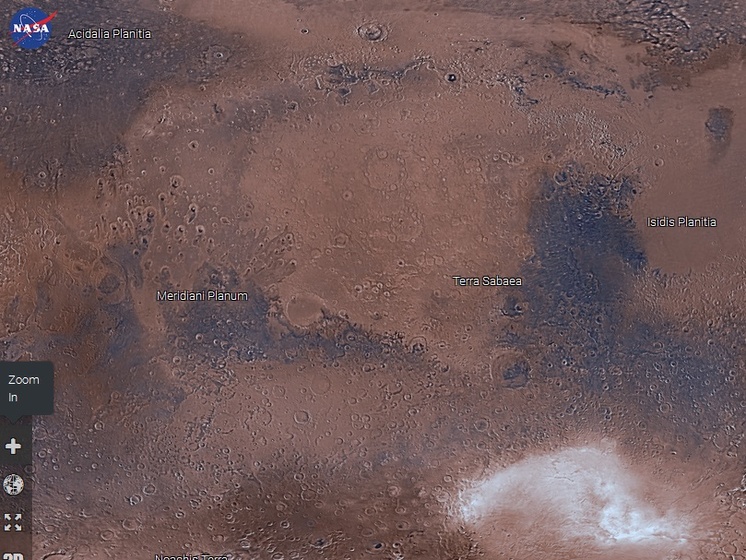NASA запустило интерактивную карту Марса