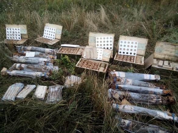 В Днепропетровской области СБУ обнаружила тайник с боеприпасами
