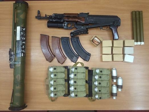СБУ нашла у главаря "Харьковских партизан" гранатомет, автомат, гранаты и патроны 