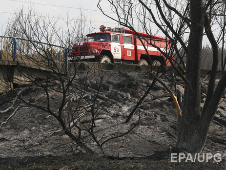 В чернобыльской зоне начался уже третий в этом году пожар