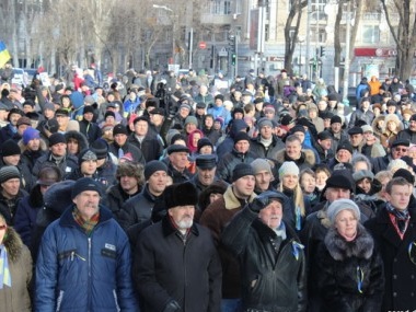 "Правый сектор" объявил мобилизацию на народное вече в Днепропетровске