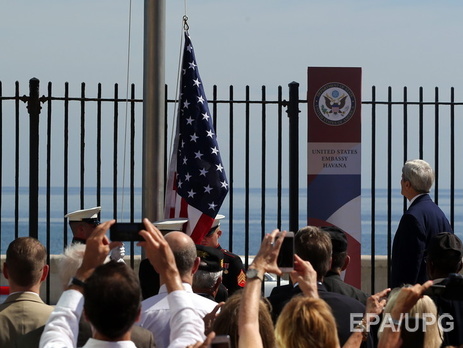 Керри на Кубе принял участие в церемонии открытия посольства США в Гаване. Фоторепортаж