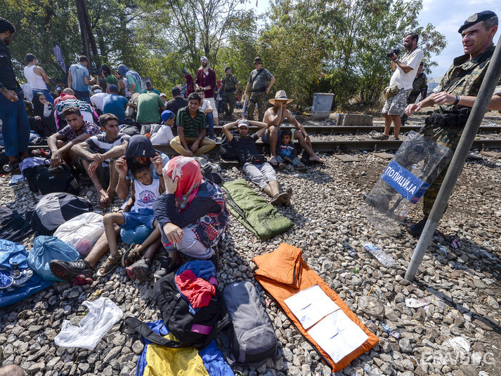 Македония объявила режим чрезвычайной ситуации в пограничных районах из-за наплыва беженцев