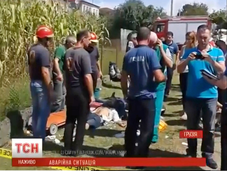 МИД: Среди пострадавших в ДТП на западе Грузии украинцев нет