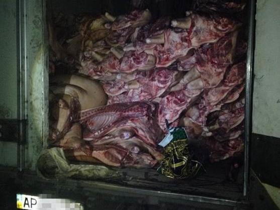 В Донецкой области задержали 13 тонн контрабандного мяса на 600 тыс. гривен