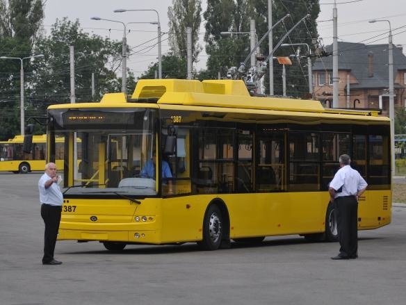 В центре Киева упавшее дерево заблокировало движение троллейбусов