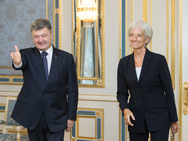 Порошенко начал встречу с директором МВФ