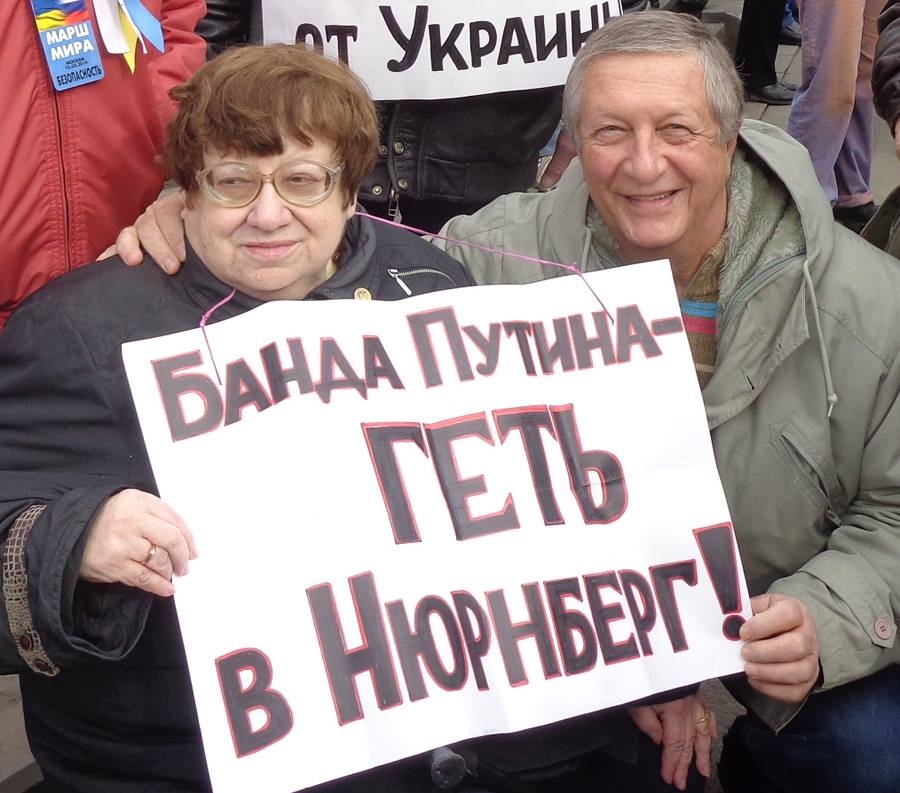 Валерия Новодворская и Константин Боровой, март 2014 года. Фото: Константин Боровой / Facebook
