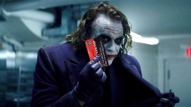 Once again, the Joker from “The Dark Knight”. Photo: Євромайдан / Twitter ~