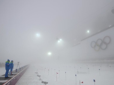 Сочи-2014: Из-за тумана перенесли соревнования по биатлону и сноуборду