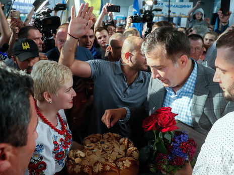 Саакашвили вернулся в Украину. Фоторепортаж