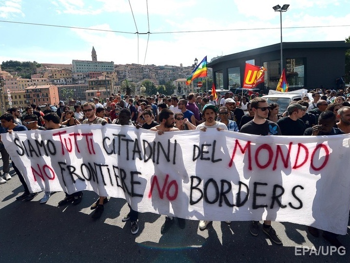 Полиция Италии ликвидировала палаточный городок на франко-итальянской границе