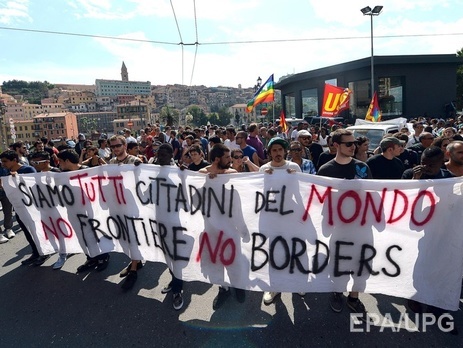 Полиция Италии ликвидировала палаточный городок на франко-итальянской границе