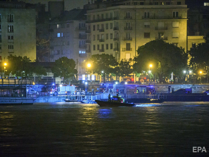 ﻿У Будапешті затонуло судно для прогулянок, семеро загиблих, приблизно 20 зниклих безвісти
