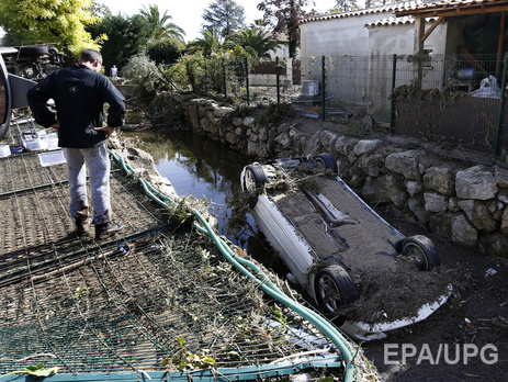 Наводнение на Лазурном берегу Франции. Видео
