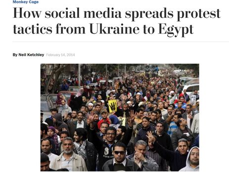 Washington Post: В Египте перенимают протестные тактики украинцев